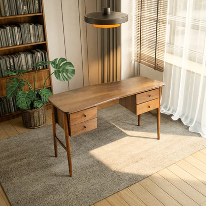 Mid Century Writing Desk For Bedroom Workspace Or Study Nook Lynnsnail