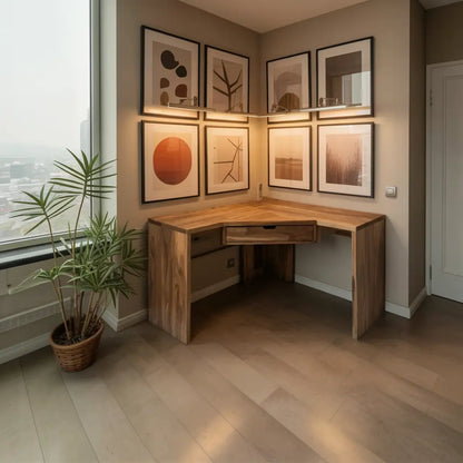 Modern Minimalist Corner Desk For Home Office Setup Lynnsnail