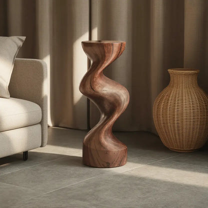 Farmhouse Solid Wood Abstract Sculpture For Garden Lynnsnail