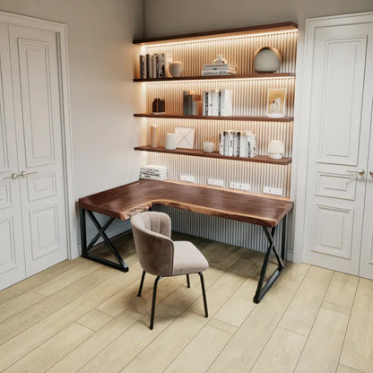 Modern L Shaped Corner Desk For Home Office Setup Lynnsnail
