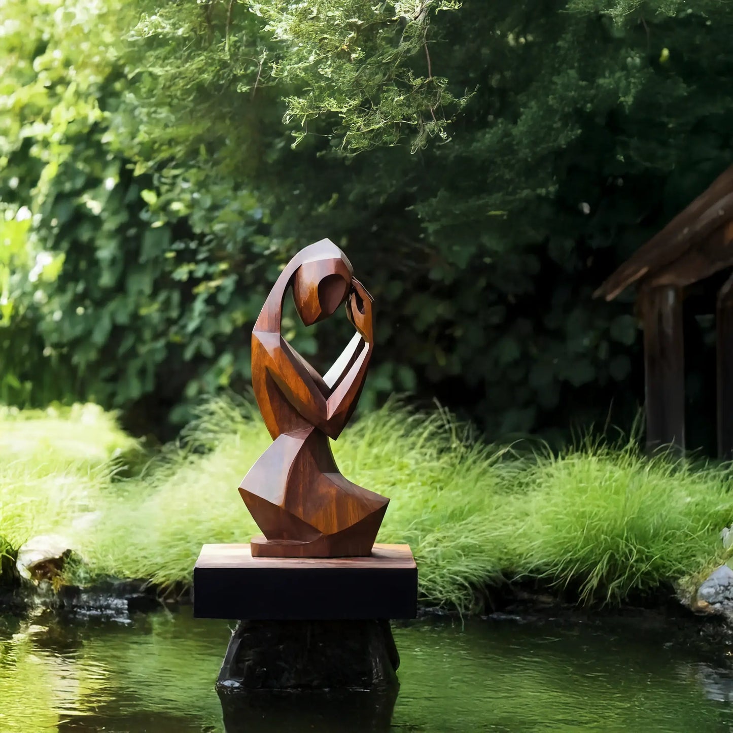 Mid Century Abstract Sculpture For Modern Outdoor Space Lynnsnail