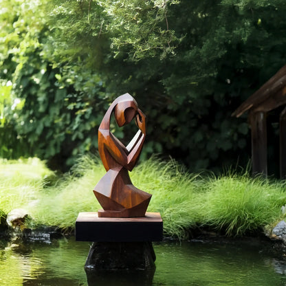 Mid Century Abstract Sculpture For Modern Outdoor Space Lynnsnail