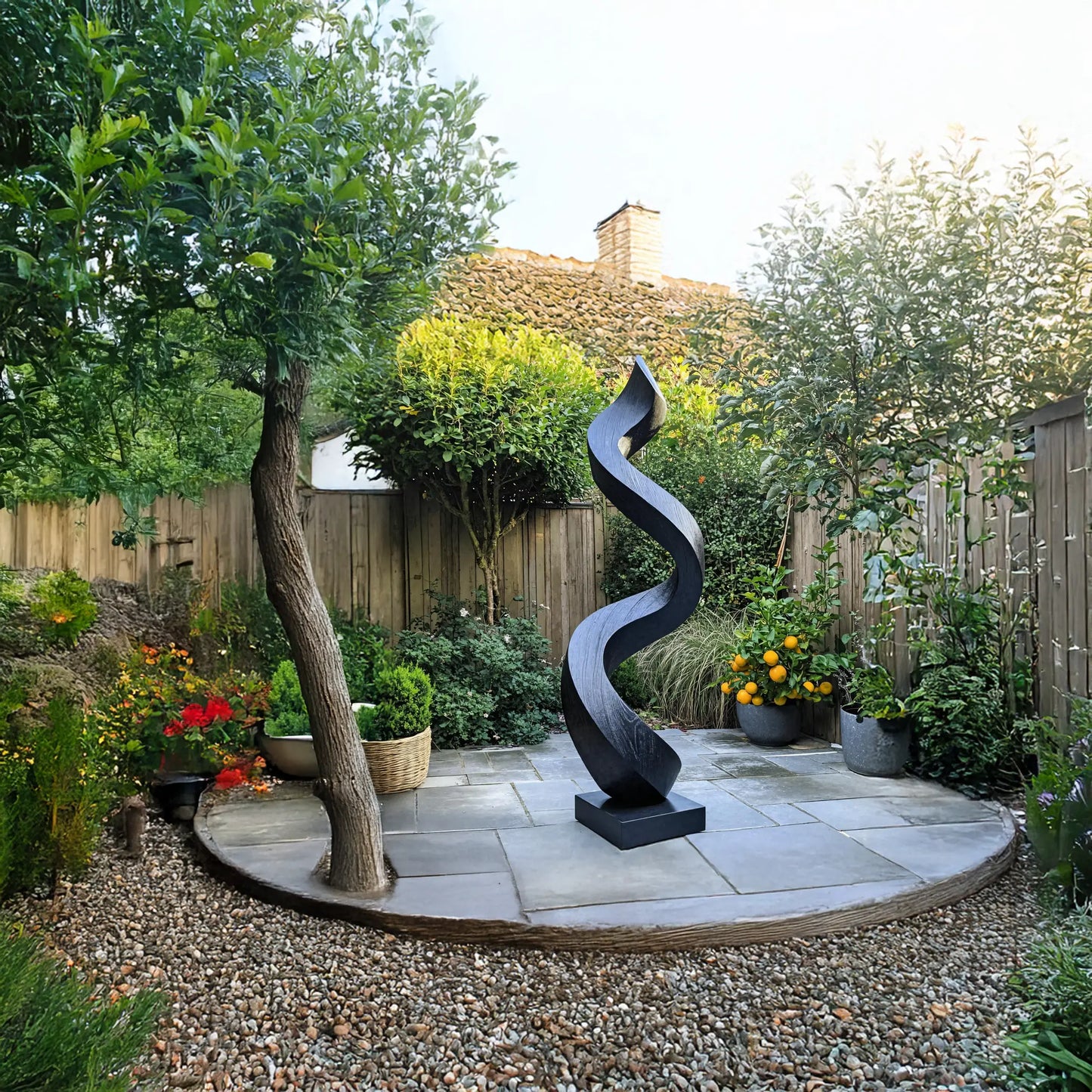 Mid Century Abstract Sculpture For Garden Wall Feature Lynnsnail