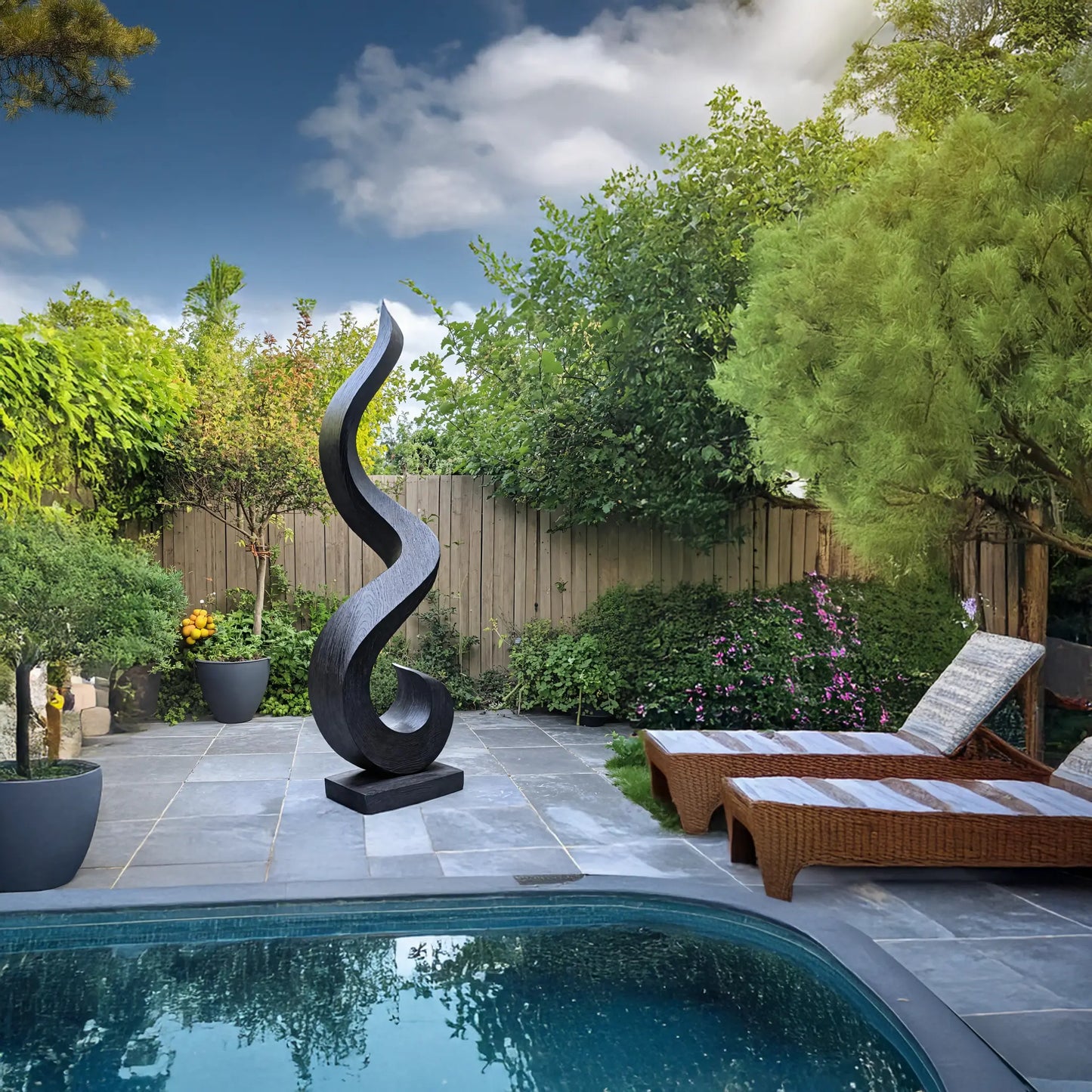 Handcrafted 3D Wood Art For Garden Focal Point Design Lynnsnail