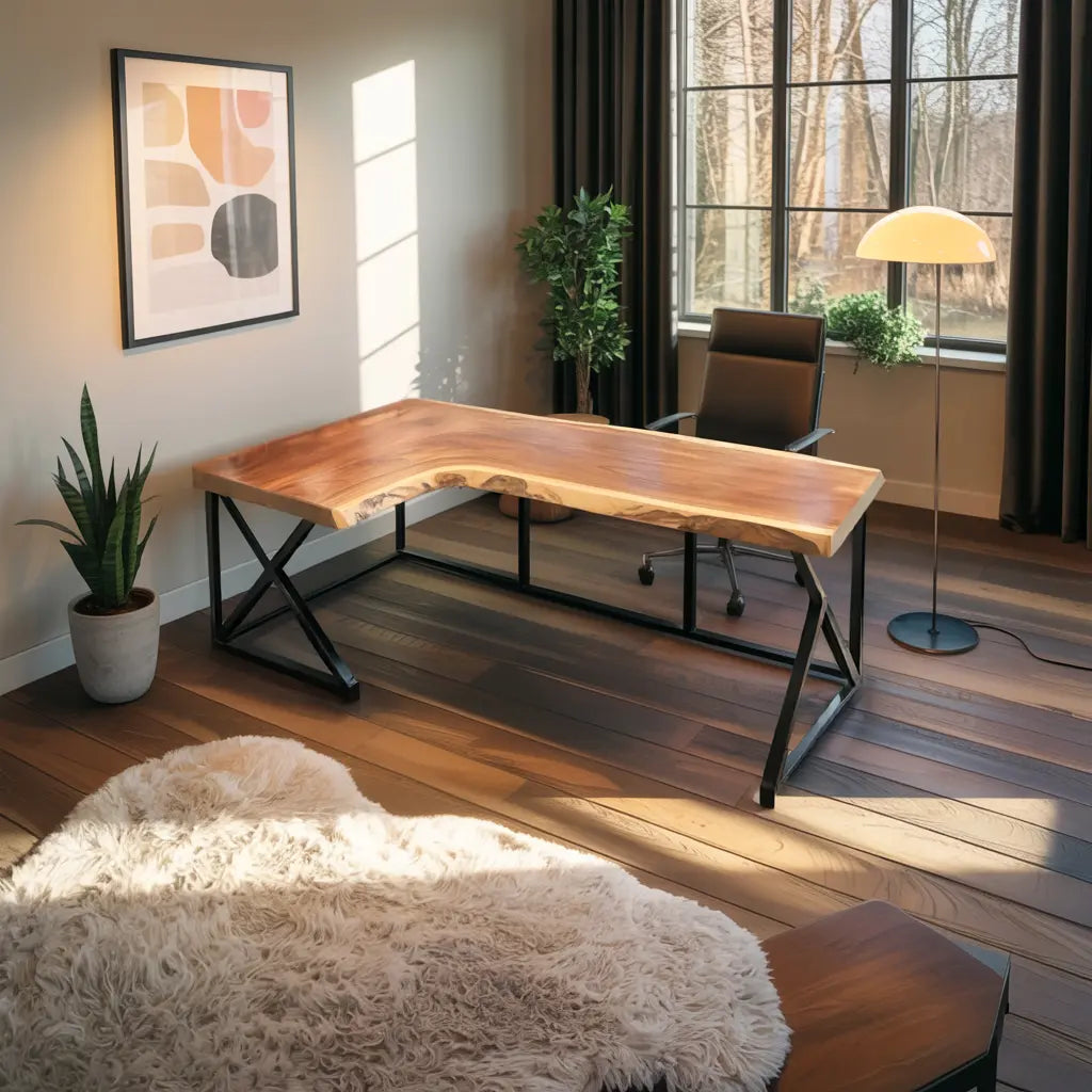 Modern L Shaped Corner Desk For Home Office Setup Lynnsnail