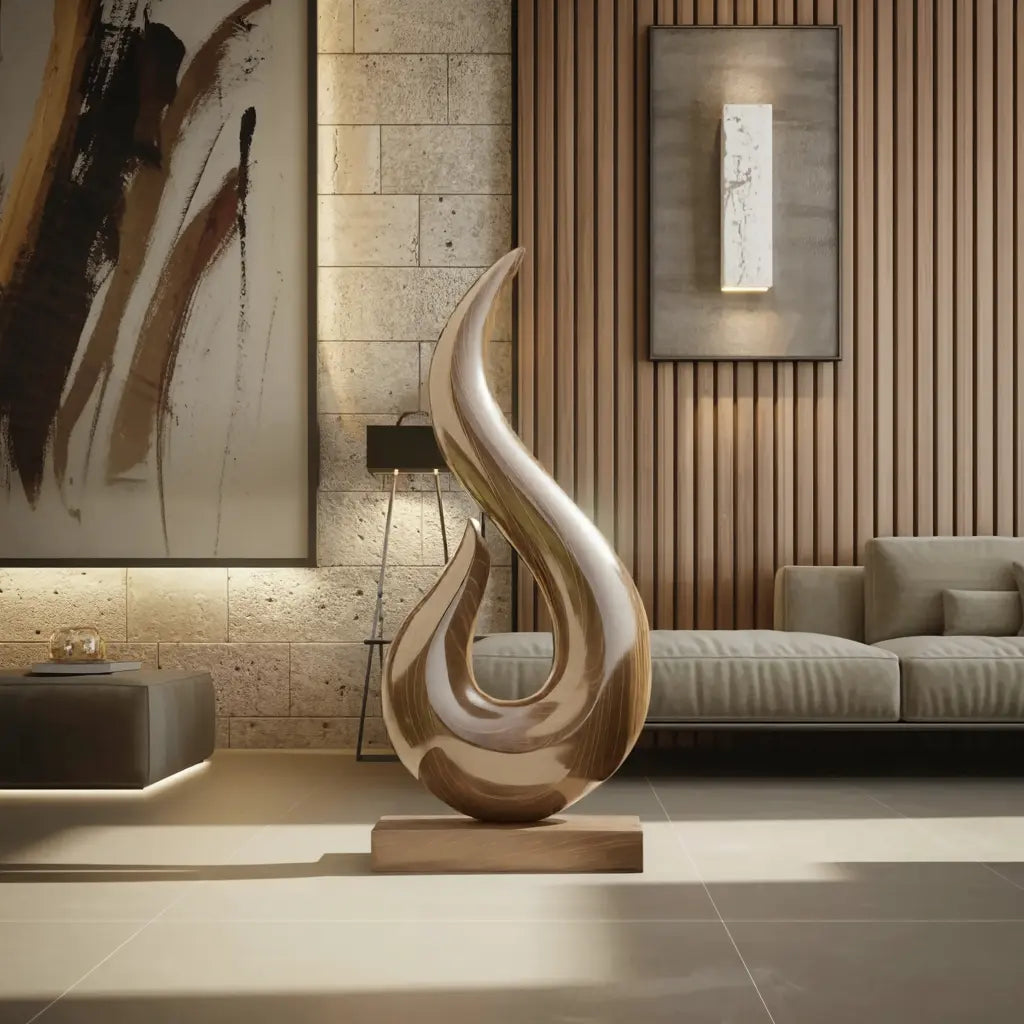 Handcrafted Abstract Sculpture For Outdoor Wall Design Lynnsnail