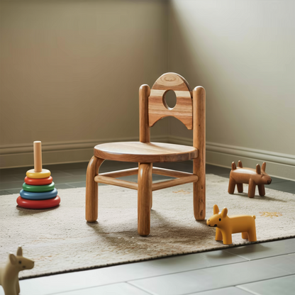 Montessori Toddler Chair With Round Backrest For Playroom Preschool And Nursery Lynnsnail