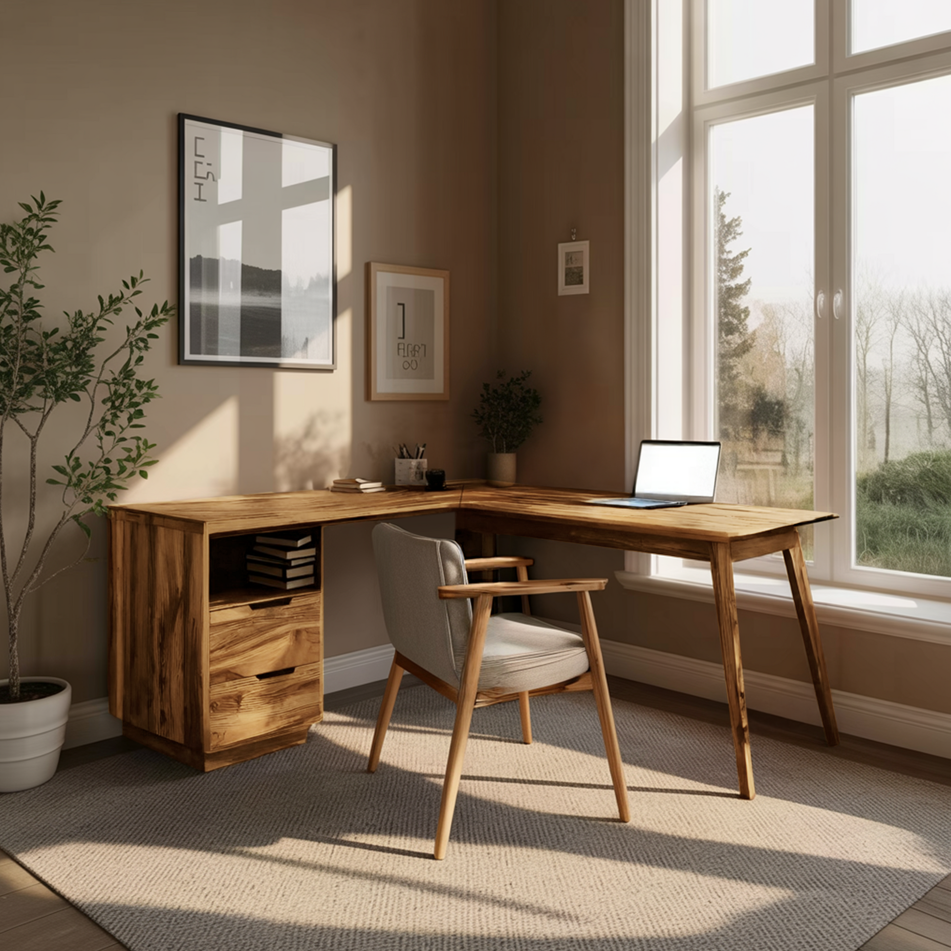 Minimal L Shaped Desk For Home Workspace Lynnsnail