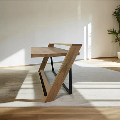 Unique Angular Desk With Z Frame For Home Or Office Lynnsnail