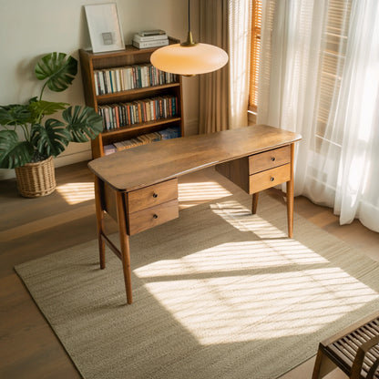 Mid Century Writing Desk For Bedroom Workspace Or Study Nook Lynnsnail