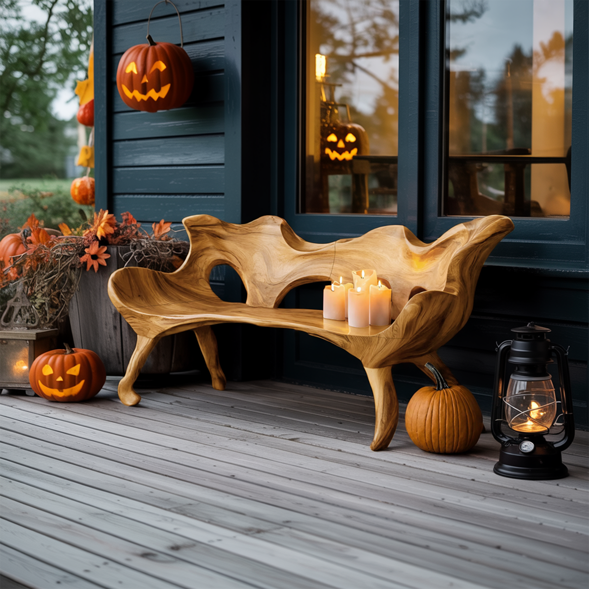 Farmhouse Wooden Bench For Living Room Rustic Furniture Decor Lynnsnail