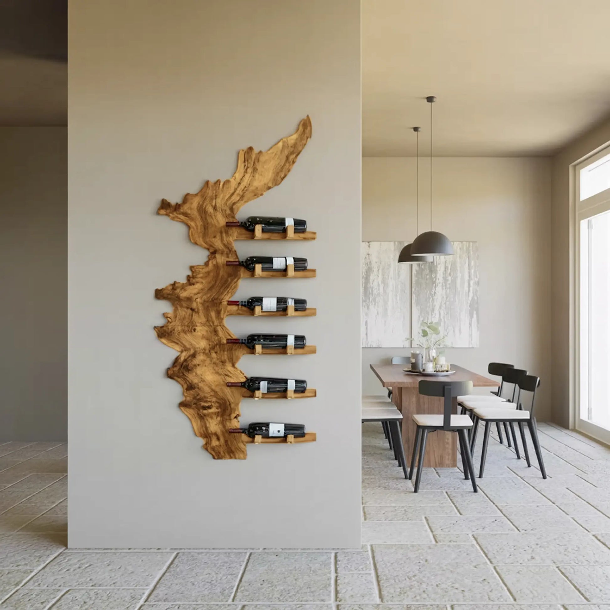 Farmhouse Solid Wood Wine Rack For Entryway Design And Style Lynnsnail
