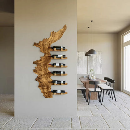 Farmhouse Solid Wood Wine Rack For Entryway Design And Style Lynnsnail