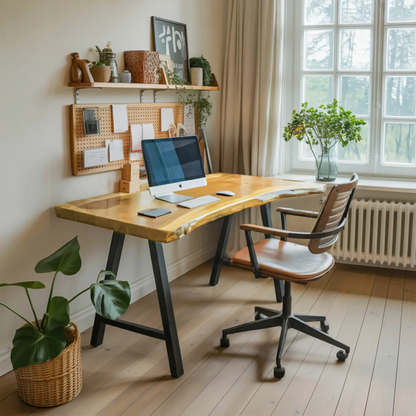 Rustic Live Edge Desk For Home Office Setup Lynnsnail