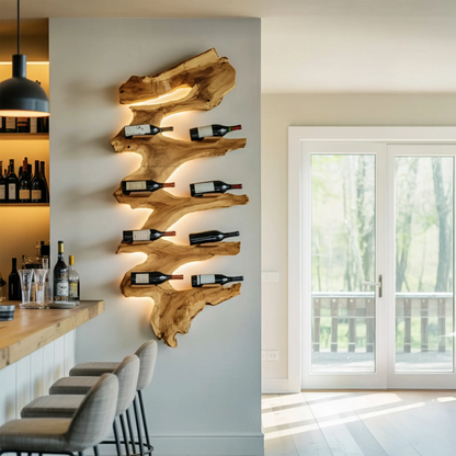 Modern Solid Wood Wine Rack For Living Room Furniture Design Lynnsnail