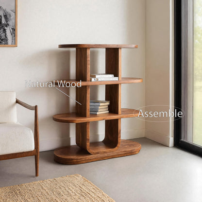 Handcrafted Bookshelf Open Storage Design For Living Room Lynnsnail