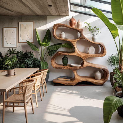 Sculptural Bookshelf For Living Room Or Office Lynnsnail