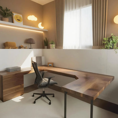 Modern U Shaped Desk For Home Office Use Lynnsnail