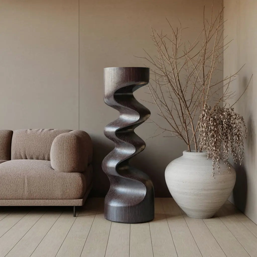Rustic Wooden Abstract Decor For Living Room Display Lynnsnail