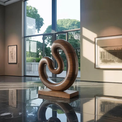 Farmhouse Large Twisted Spiral Floor Art For Contemporary Interiors Lynnsnail