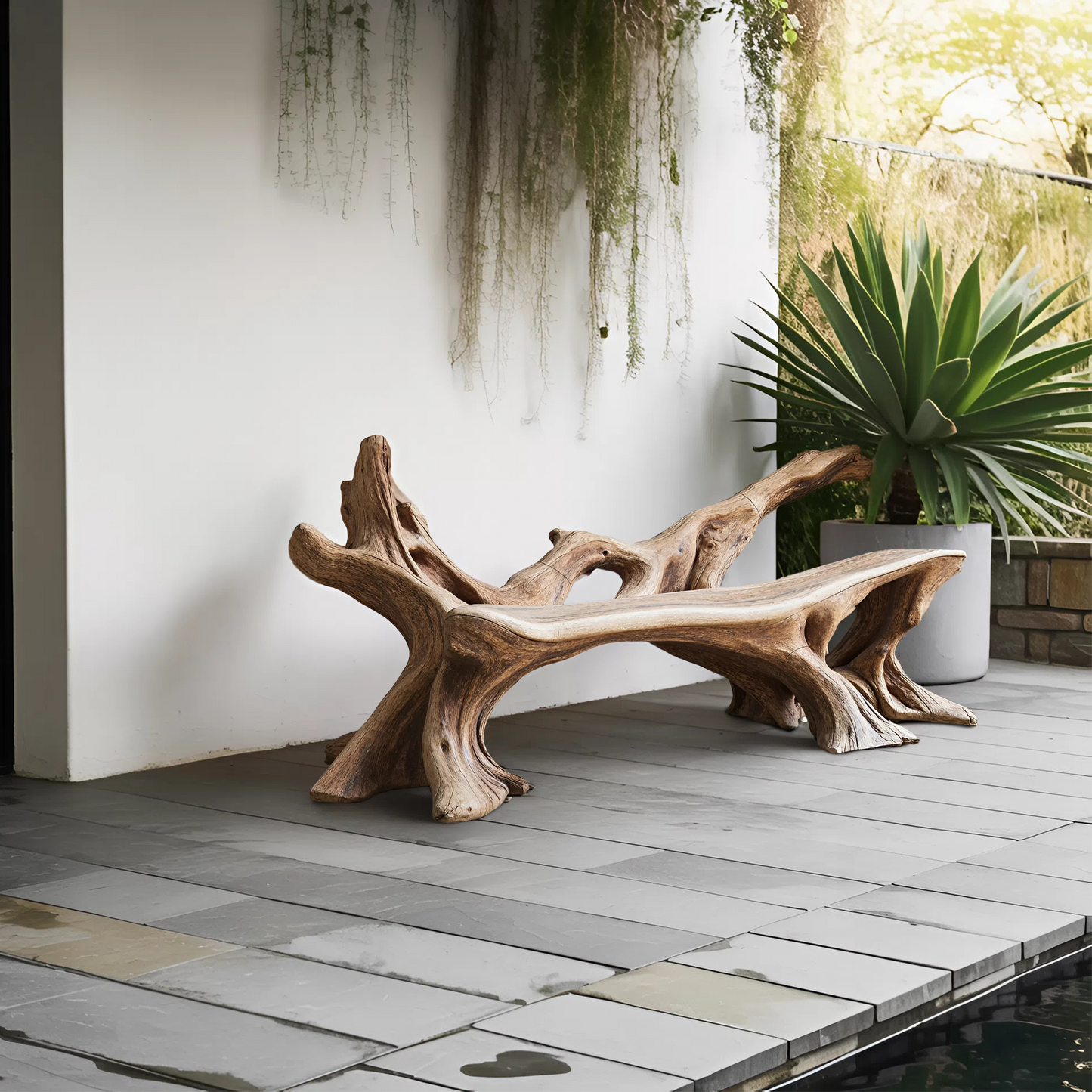 Handcrafted Wooden Bench Outdoor Seating For Durable Patios Lynnsnail