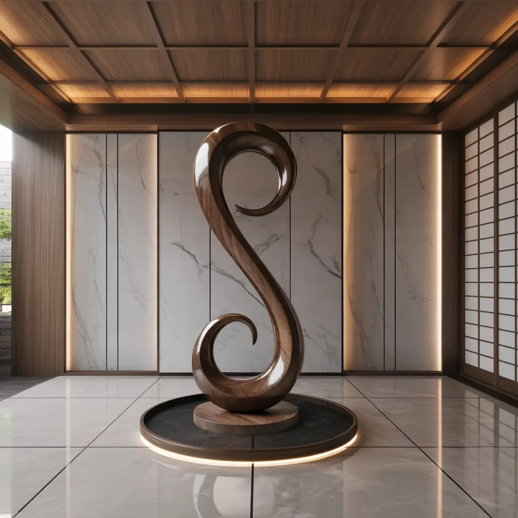 Handcrafted Organic Contemporary Landscape Sculpture For Home Decor Lynnsnail