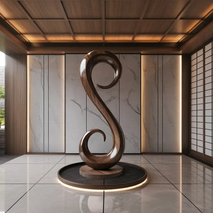 Handcrafted Organic Contemporary Landscape Sculpture For Home Decor Lynnsnail