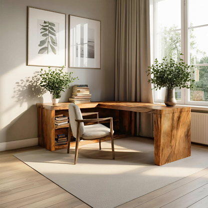 Modern L Shaped Desk For Workspace Lynnsnail