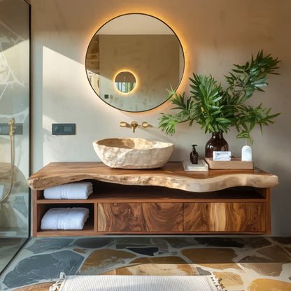 Handcrafted Floating Vanity For Elegant Bathroom Lynnsnail