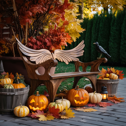 Handcrafted Wooden Bench For Living Room Elegant Furniture Decor Lynnsnail
