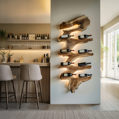 Modern Solid Wood Wine Rack For Living Room Furniture Design Lynnsnail