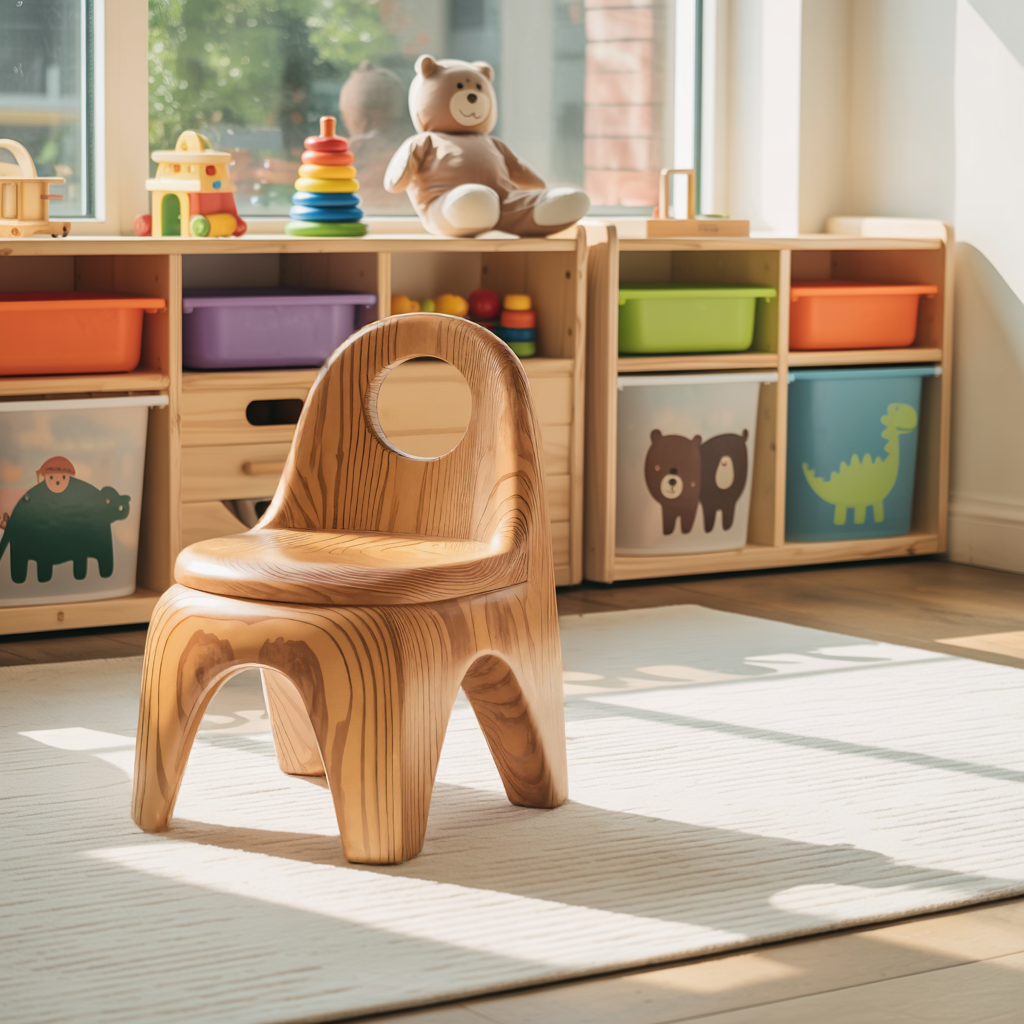 Montessori Toddler Chair Ergonomic Seat Playroom Or Preschool Lynnsnail
