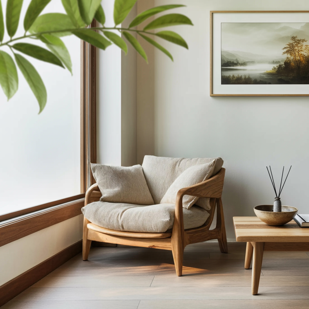Modern Handcrafted Armchair For Living Room Or Reading Corner Lynnsnail
