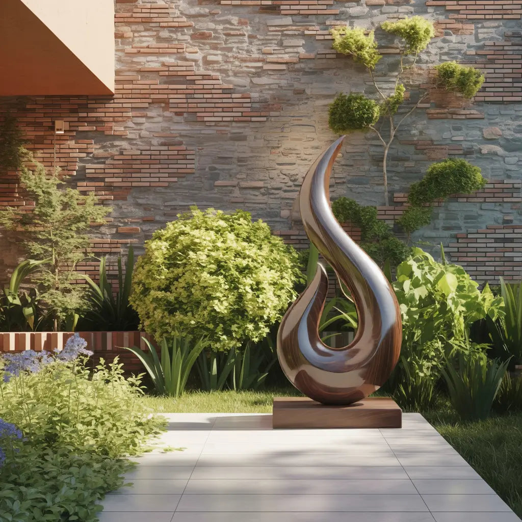 Handcrafted Abstract Sculpture For Outdoor Wall Design Lynnsnail