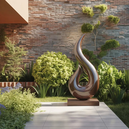 Handcrafted Abstract Sculpture For Outdoor Wall Design Lynnsnail
