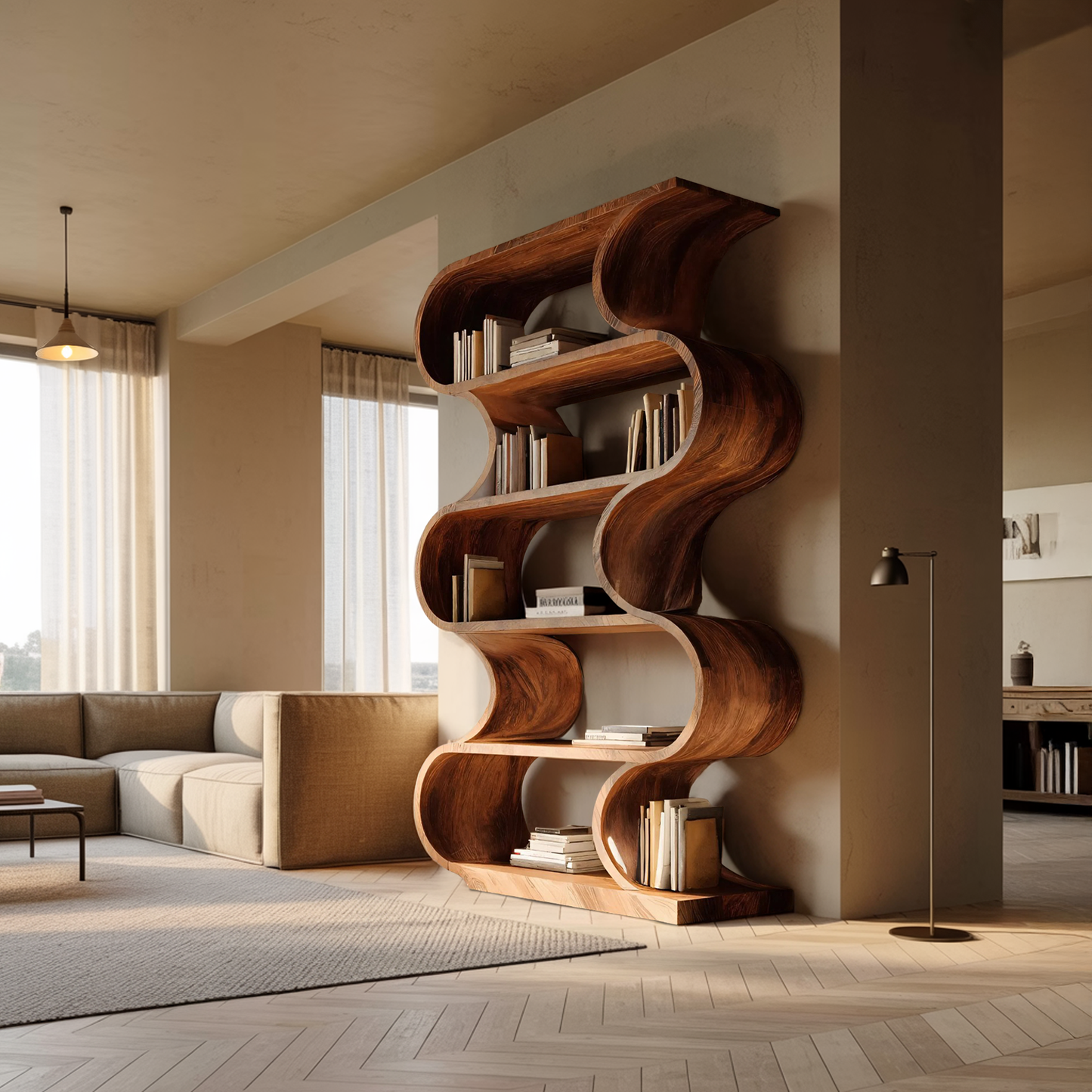 Minimal Wall Bookcase For Living Room Or Entryway Lynnsnail