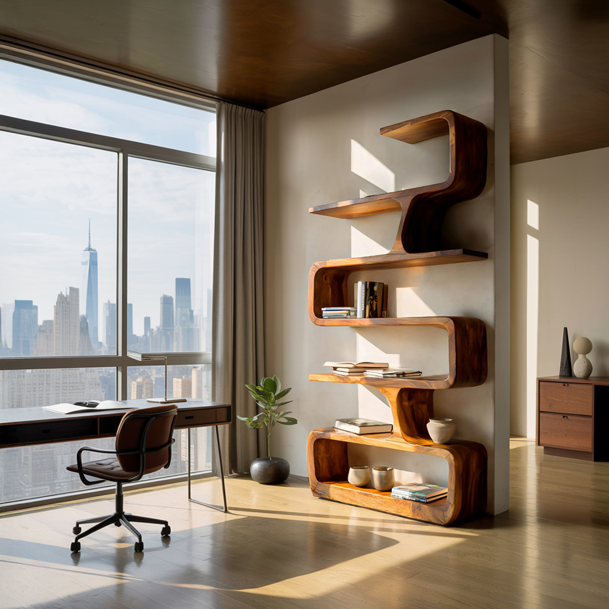 Contemporary Handmade Wooden Bookshelf For Home Styling Lynnsnail