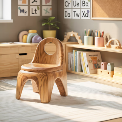 Montessori Toddler Chair Ergonomic Seat Playroom Or Preschool Lynnsnail