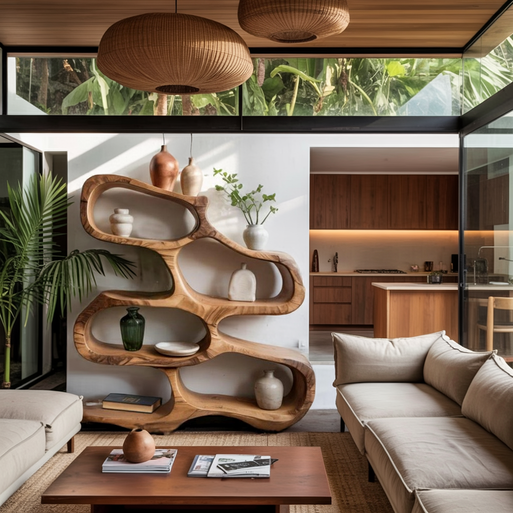 Sculptural Bookshelf For Living Room Or Office Lynnsnail
