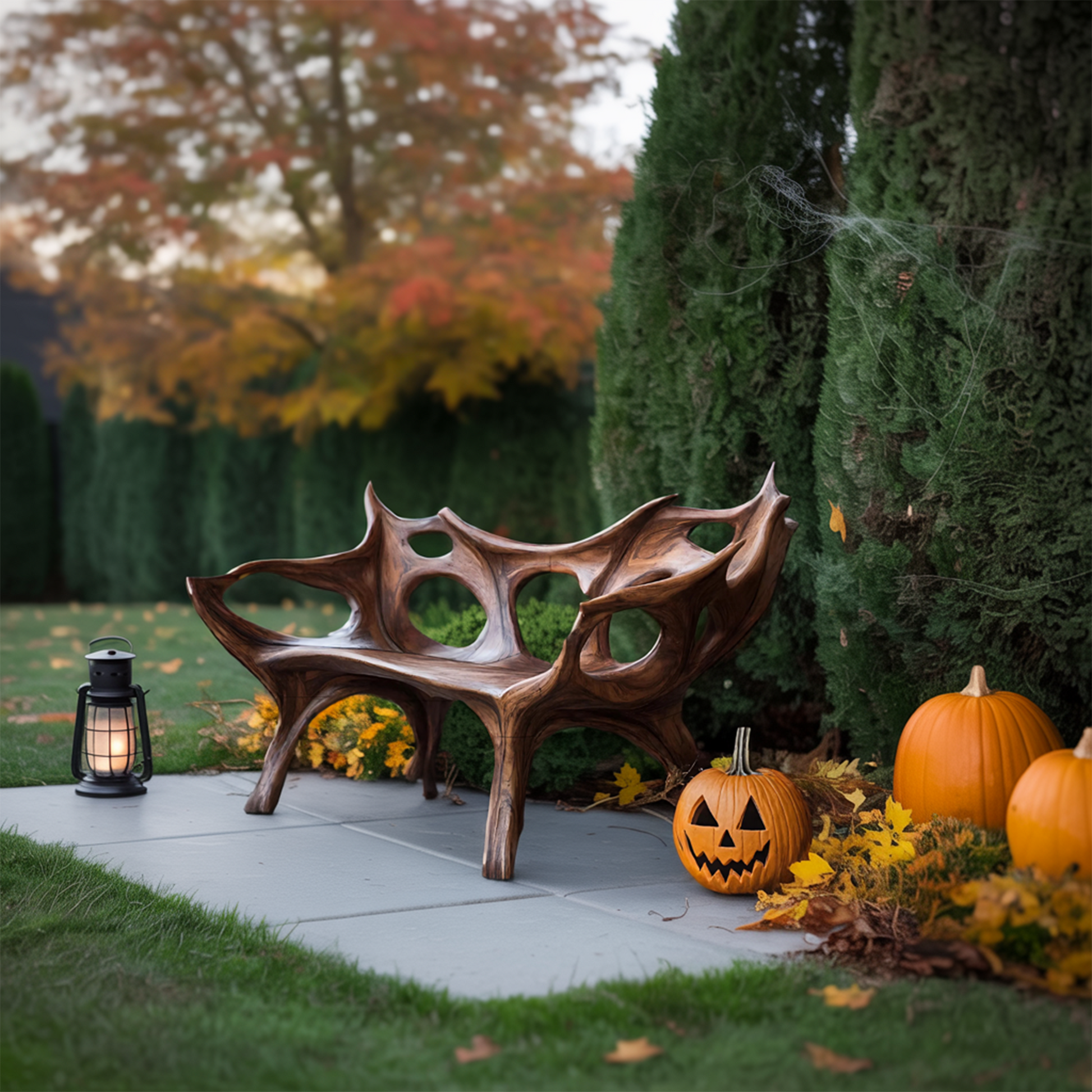 Mid Century Halloween Patio Chair For Unique Halloween Home Decor Lynnsnail
