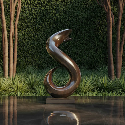 Handmade Abstract Wooden Sculpture For Living Room Lynnsnail