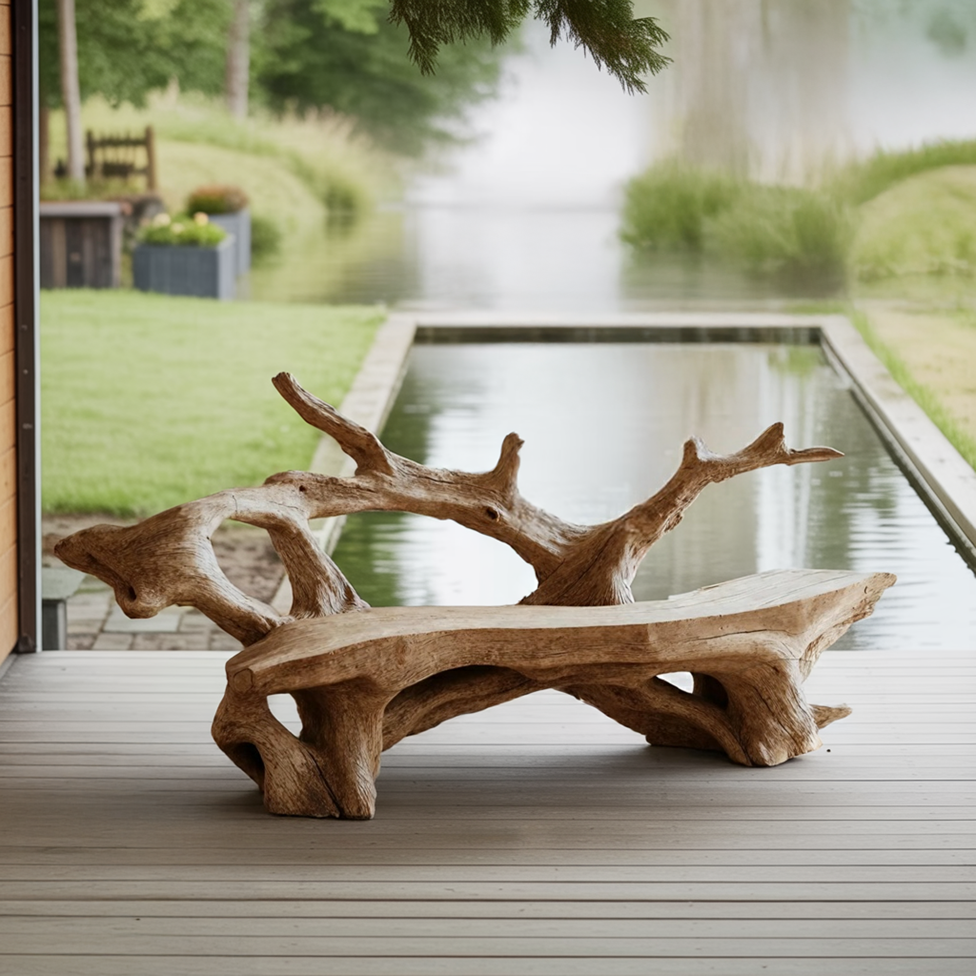 Farmhouse Live Edge Bench Outdoor Decor For Unique Garden Spaces Lynnsnail
