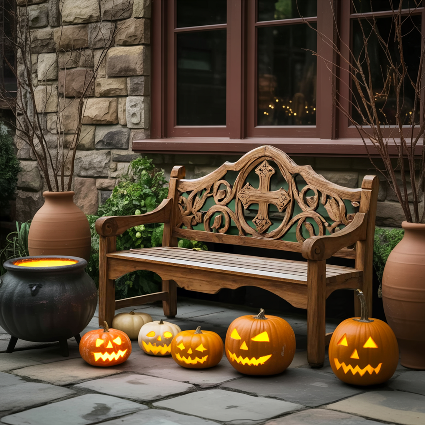 Farmhouse Halloween Patio Chair For Rustic Halloween Porch Decor Lynnsnail