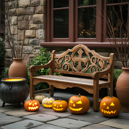Farmhouse Halloween Patio Chair For Rustic Halloween Porch Decor Lynnsnail