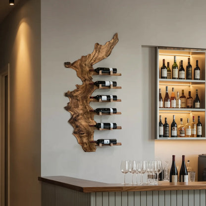 Farmhouse Solid Wood Wine Rack For Entryway Design And Style Lynnsnail