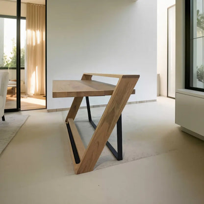 Unique Angular Desk With Z Frame For Home Or Office Lynnsnail