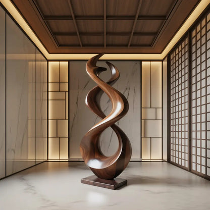 Rustic Abstract Sculpture For Outdoor Garden Lynnsnail