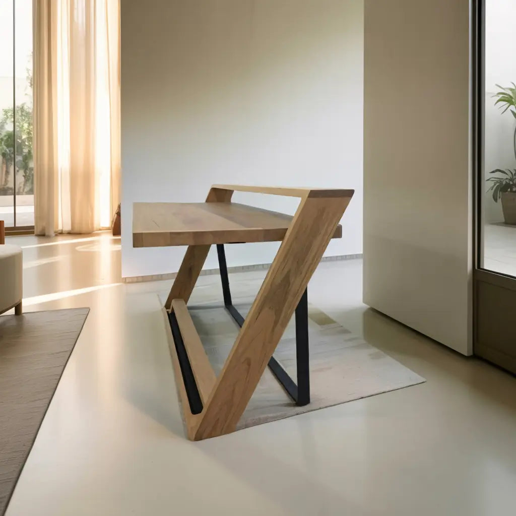 Unique Angular Desk With Z Frame For Home Or Office Lynnsnail