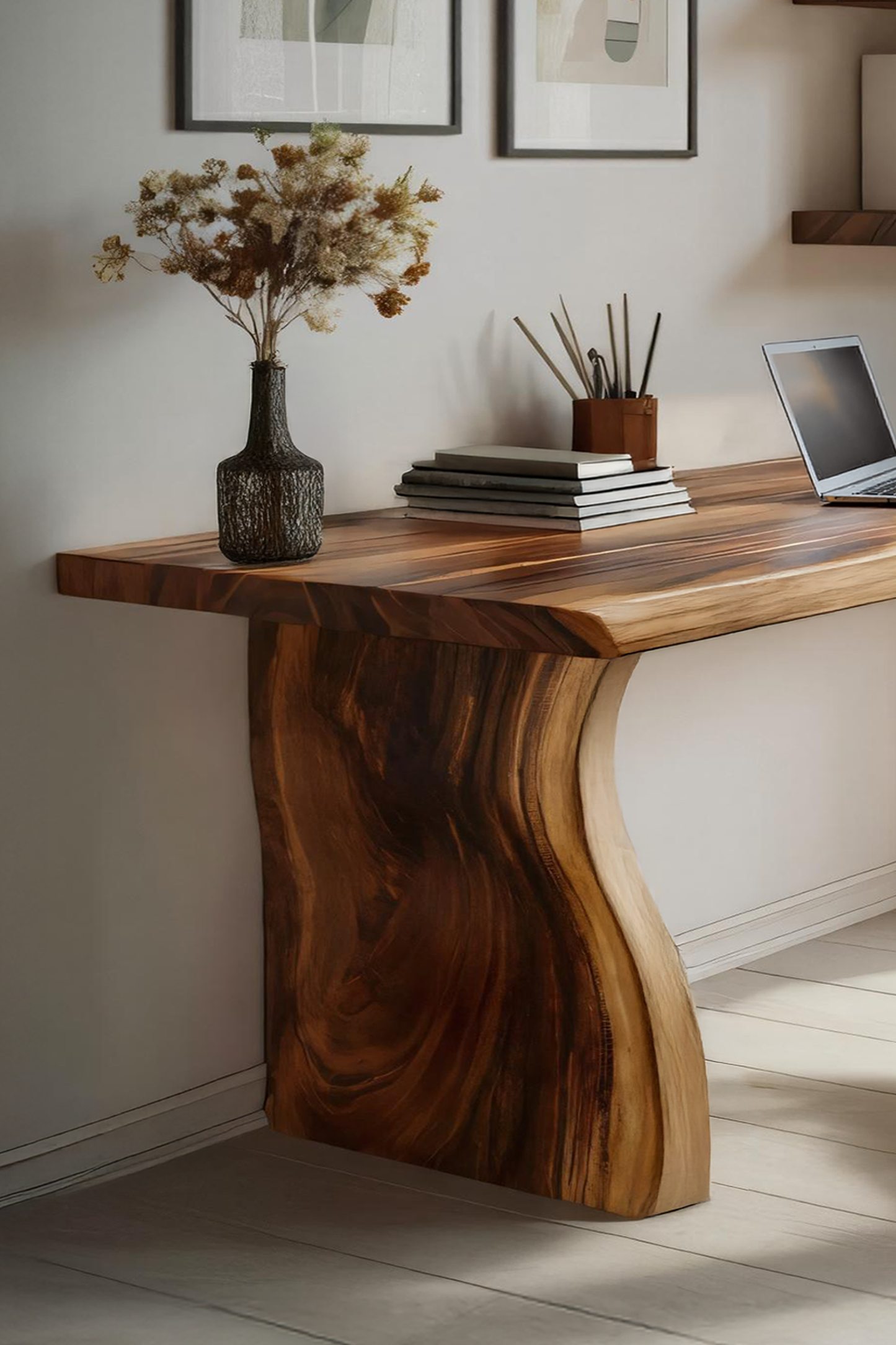 Handcrafted Solid Wood Desk For Reading And Work Area Lynnsnail