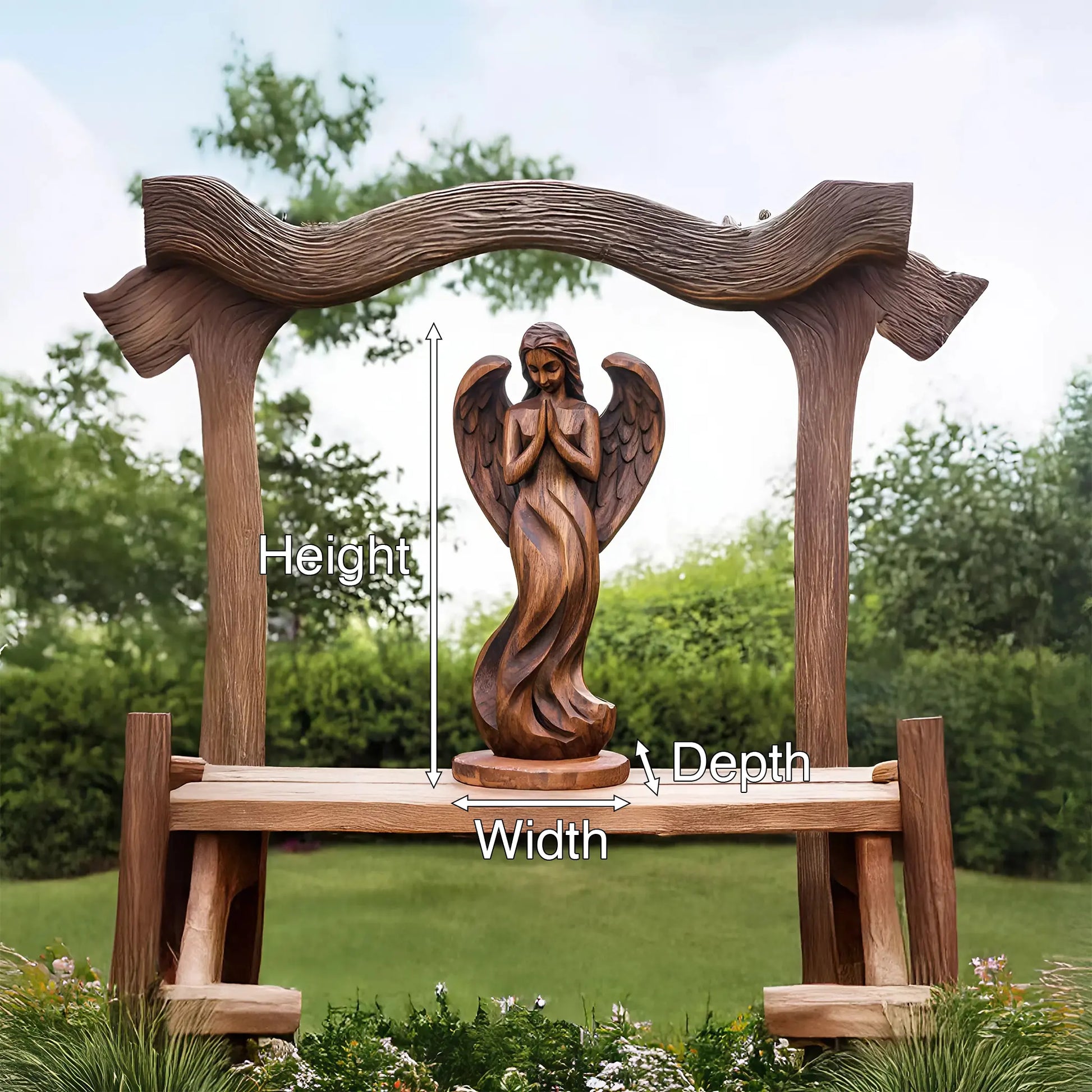 Rustic Abstract Sculpture For Furniture Wall Centerpiece Lynnsnail